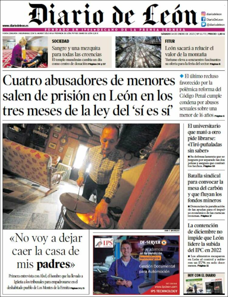 Portada de Diario de León (Spain)