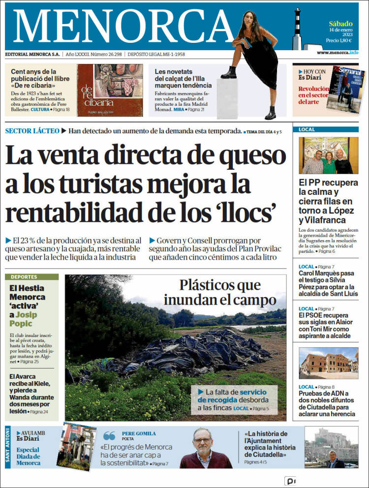 Portada de Menorca - Diario Insular (Spain)