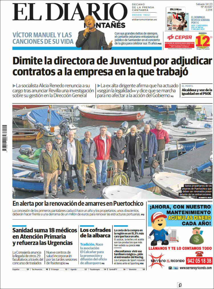 Portada de El Diario Montañés (Spain)