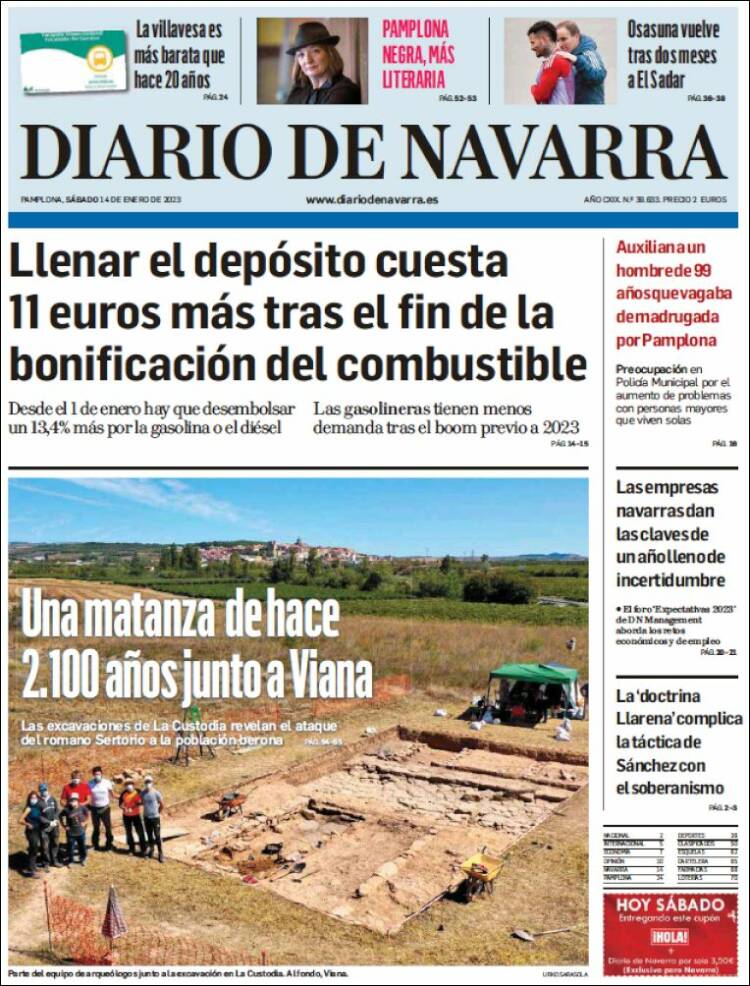 Portada de Diario de Navarra (Spain)