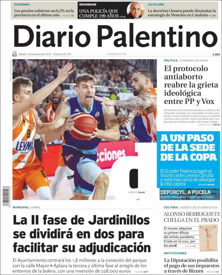 Portada de Diario Palentino (Spain)