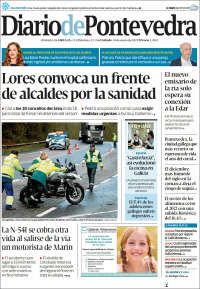 Portada de Diario de Pontevedra (Spain)