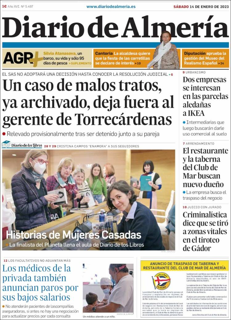 Portada de Diario de Almería (Spain)