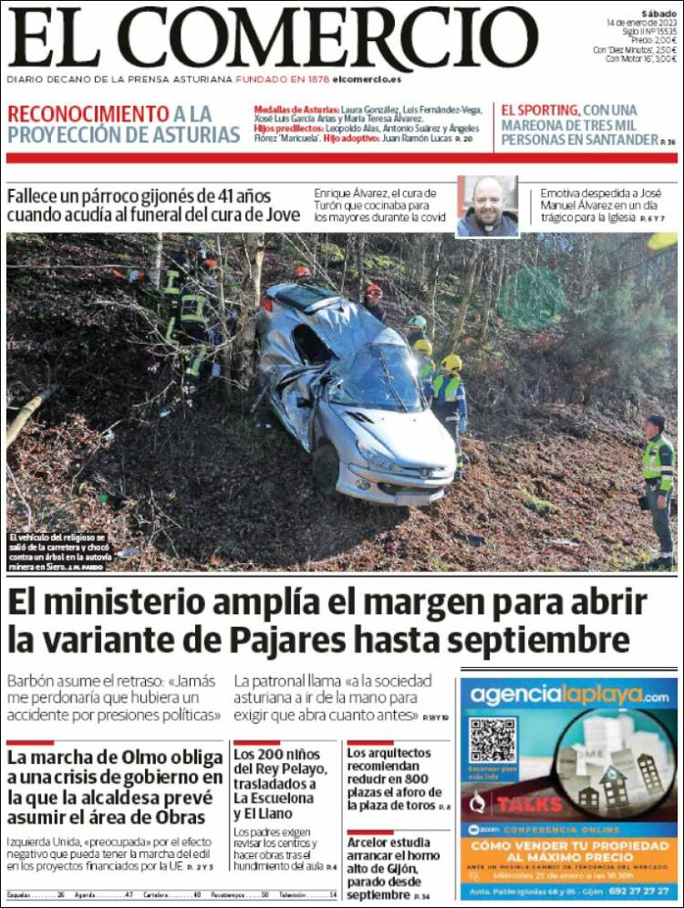 Portada de El Comercio - Gijón (Spain)