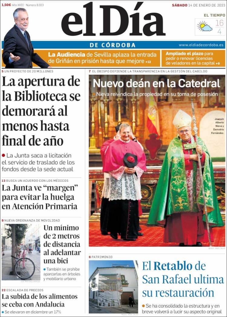 Portada de El Día de Córdoba (Spain)