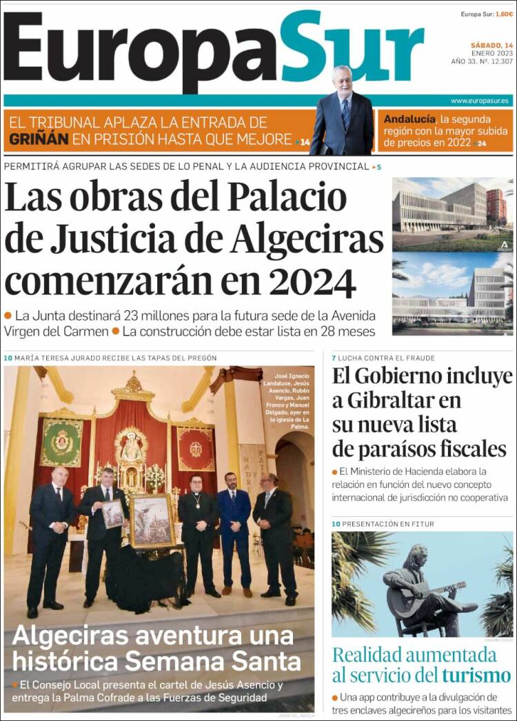 Portada de Europa Sur (Spain)