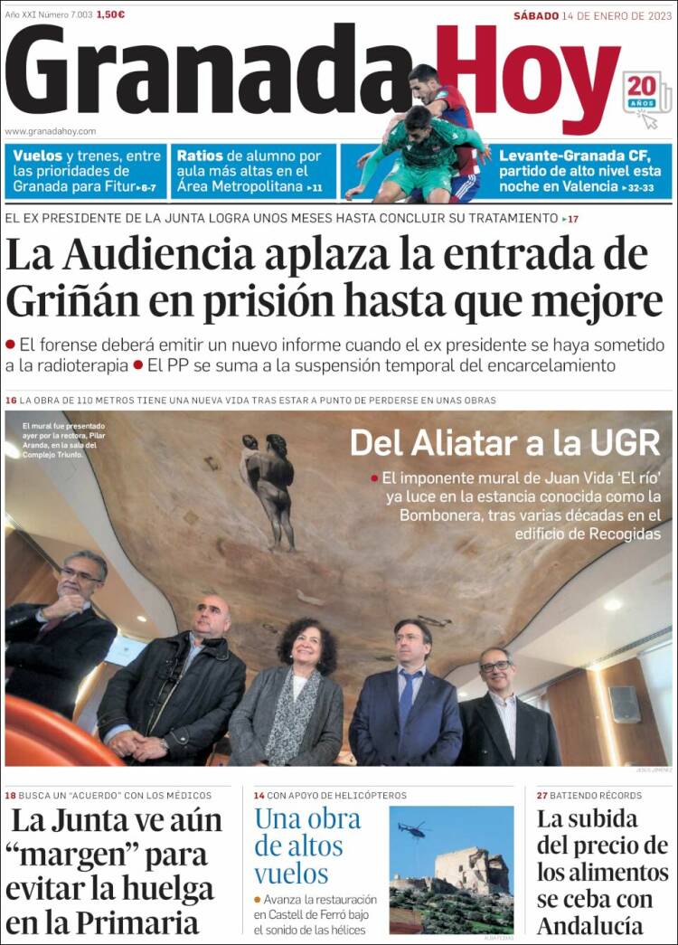 Portada de Granada Hoy (Spain)