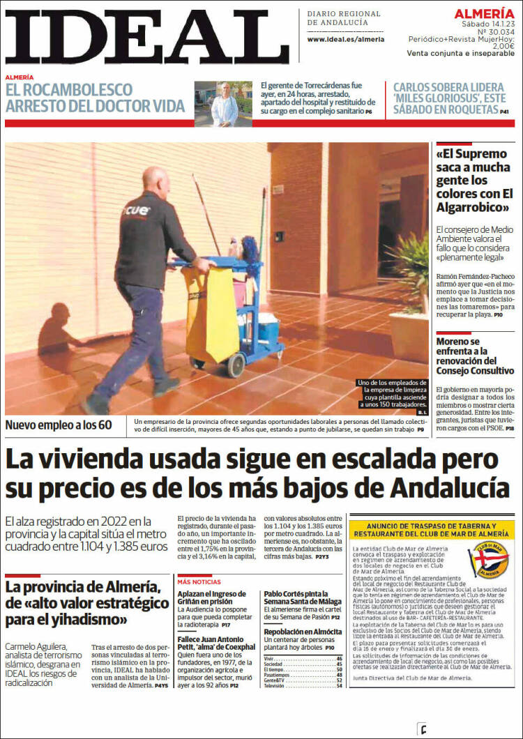 Portada de Ideal Almeria (Spain)