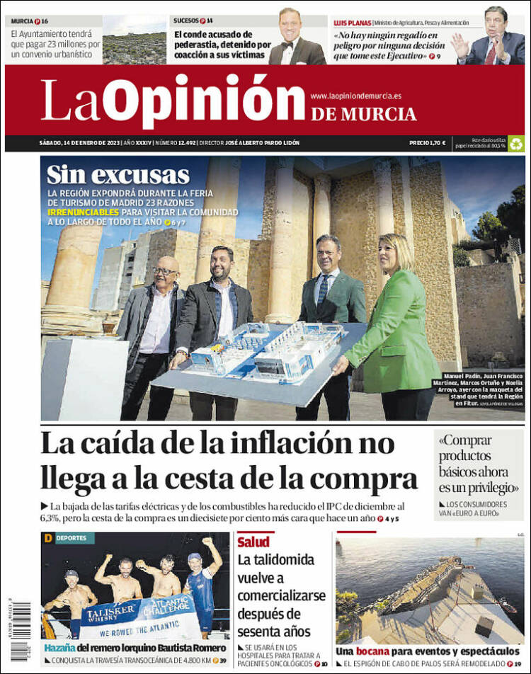 Portada de La Opinión de Murcia (Spain)