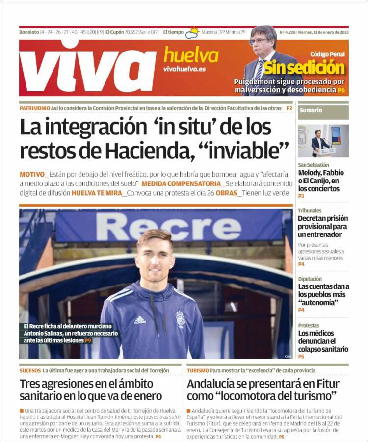 Portada de Viva Huelva (Spain)