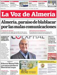 Portada de La Voz de Almería (Spain)