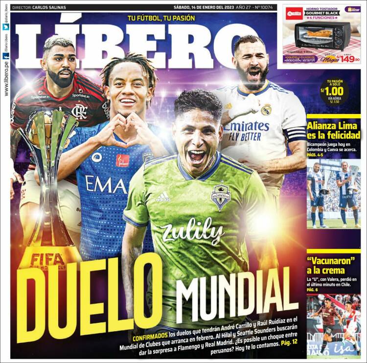 Portada de Líbero (Peru)