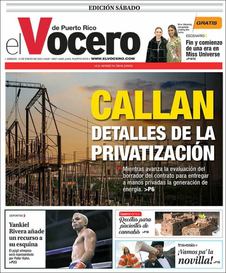Portada de Vocero (Puerto Rico)
