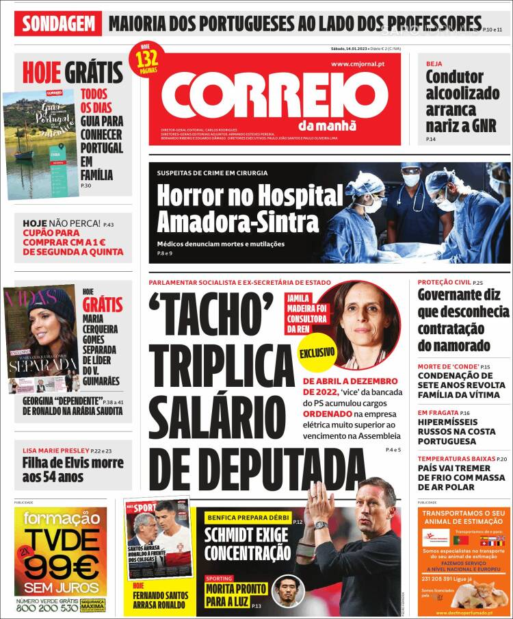 Portada de Correio da Manhã (Portugal)