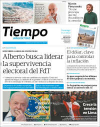 Portada de Tiempo Argentino (Argentina)