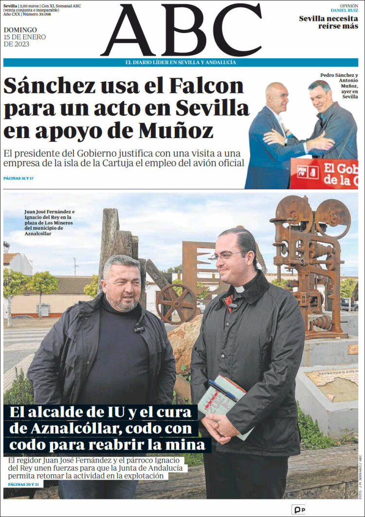 Portada de ABC - Sevilla (Espa&ntilde;a)