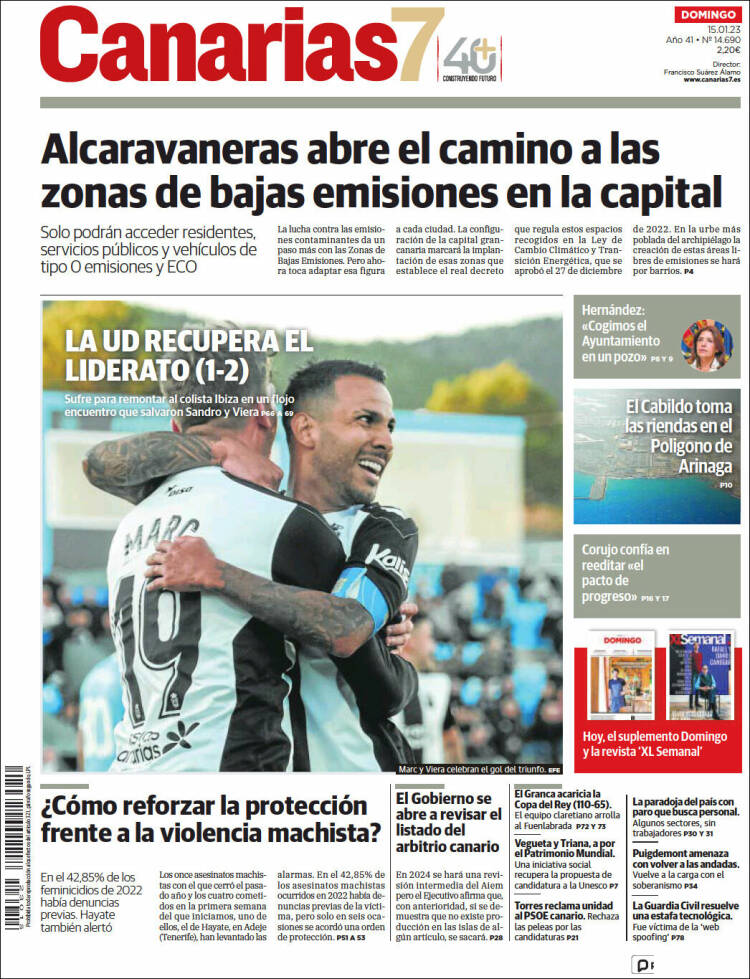 Portada de Canarias 7 (Espa&ntilde;a)