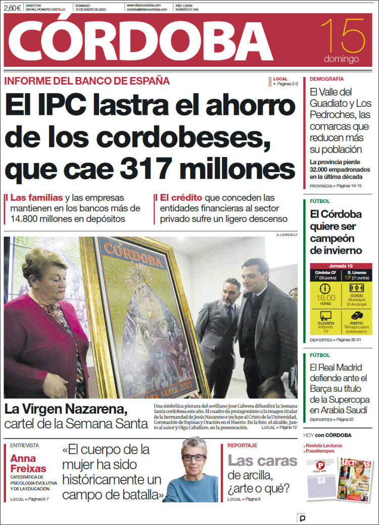 Portada de Diario de Córdoba (Espa&ntilde;a)