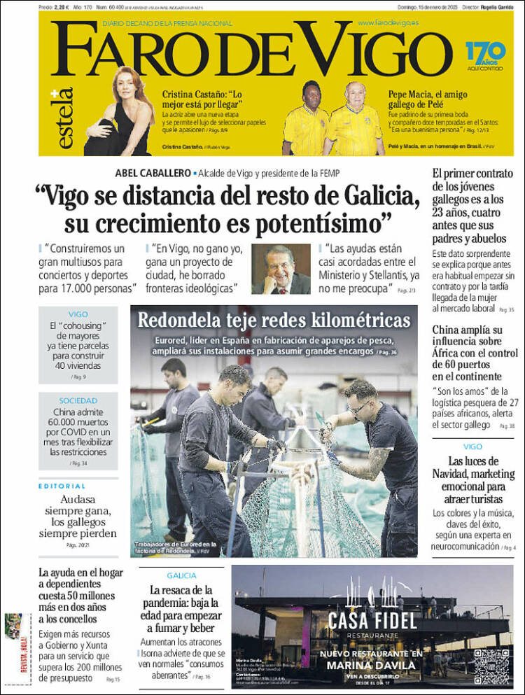 Portada de Faro de Vigo (Spain)