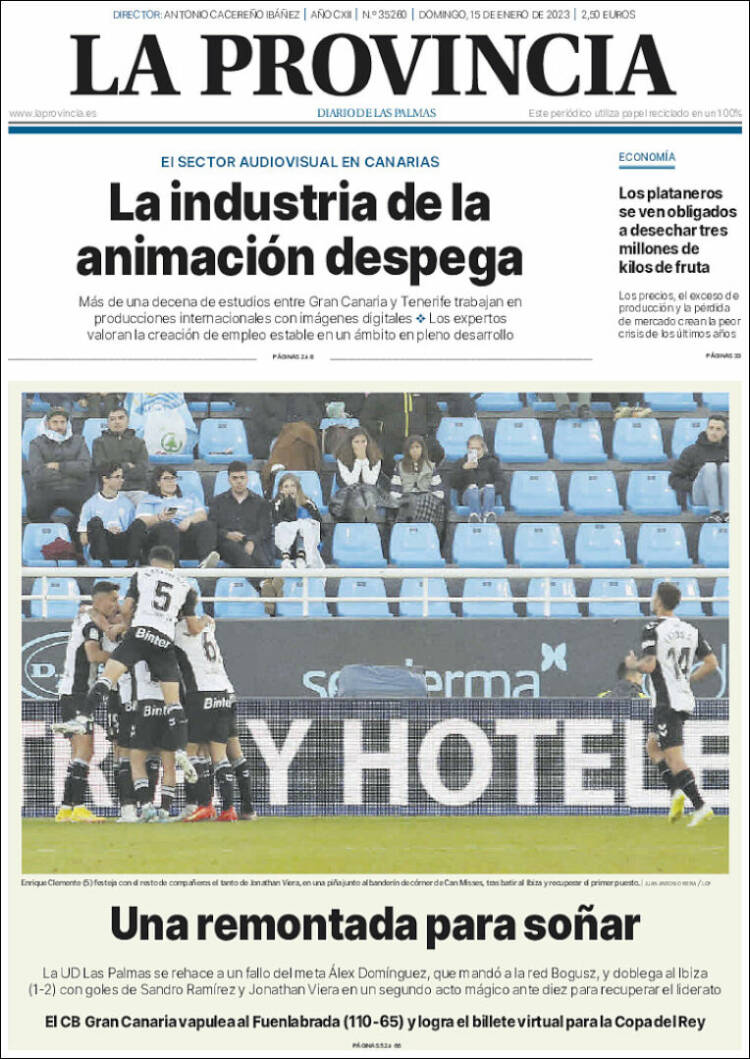 Portada de La Provincia (Espa&ntilde;a)