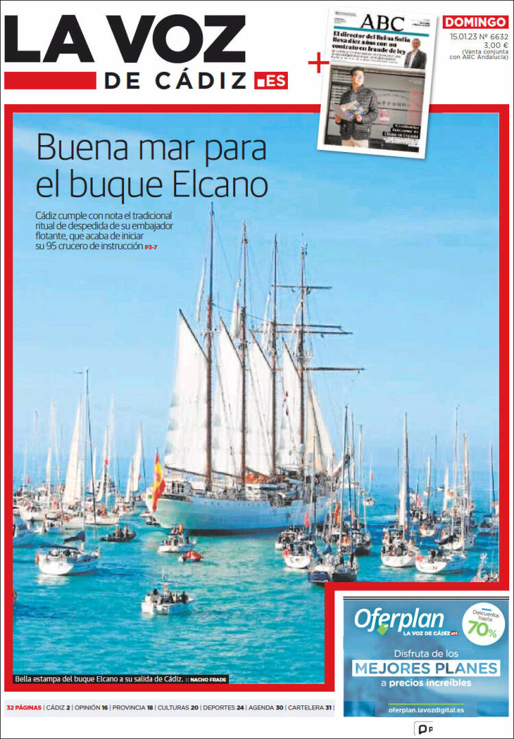Portada de La Voz de Cádiz (Spain)
