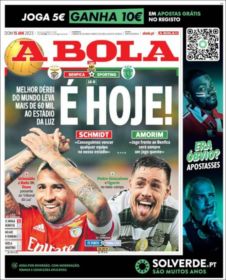 Portada de A Bola (Portugal)