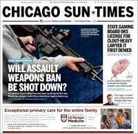 Portada de Chicago Sun-Times (USA)