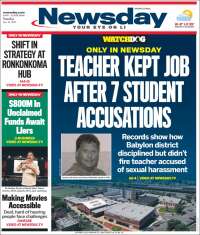 Portada de Newsday (USA)