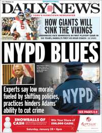 Portada de Daily News - New York (USA)