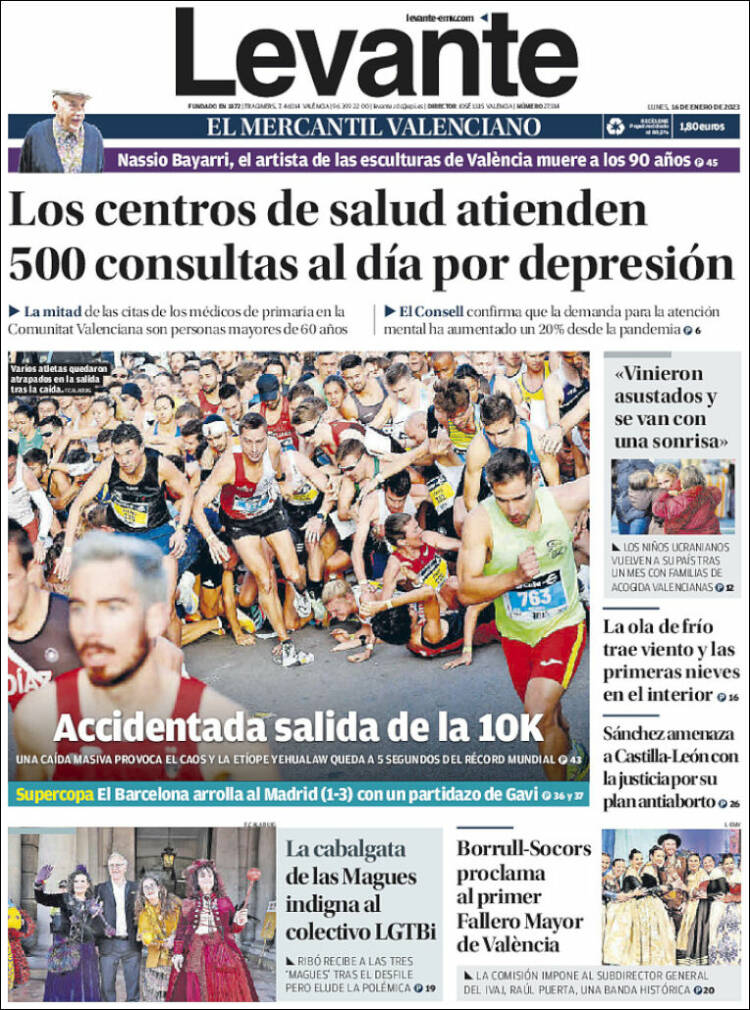 Portada de Levante (España)