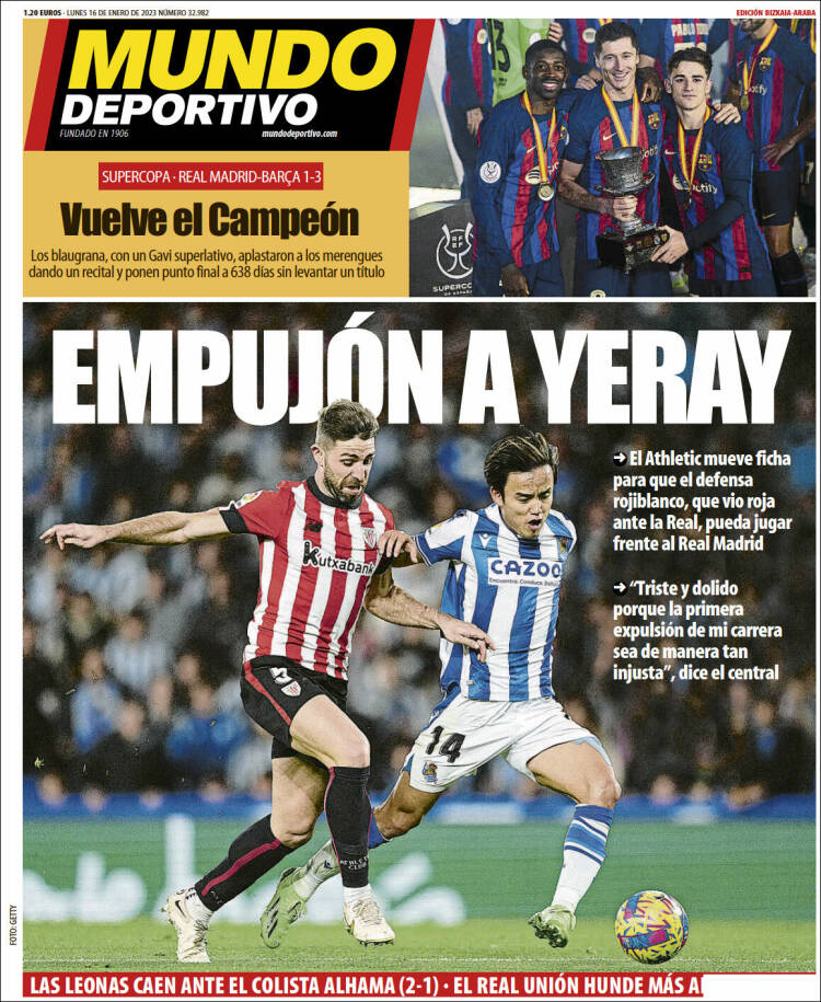 Portada de Mundo Deportivo Bizkaia (España)