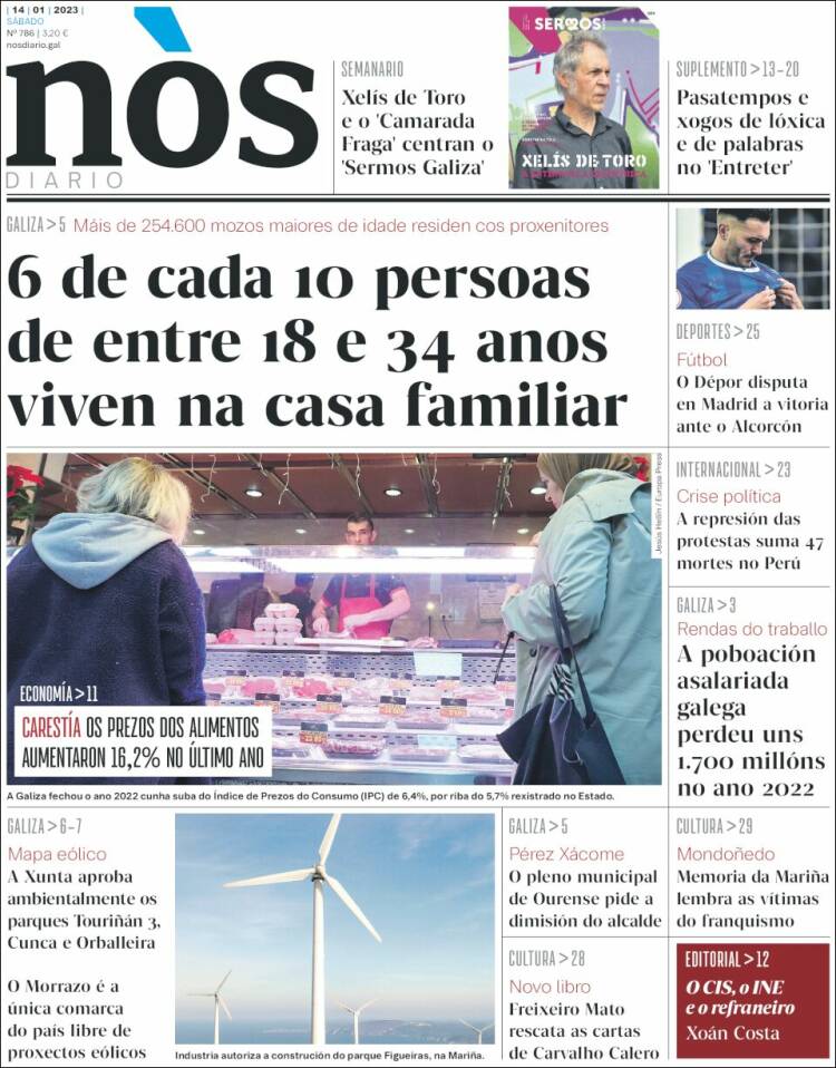 Portada de Nòs Diario (España)