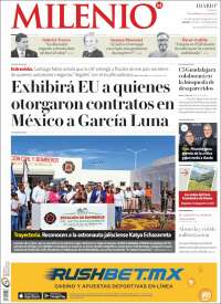 Portada de Milenio - Jalisco (México)