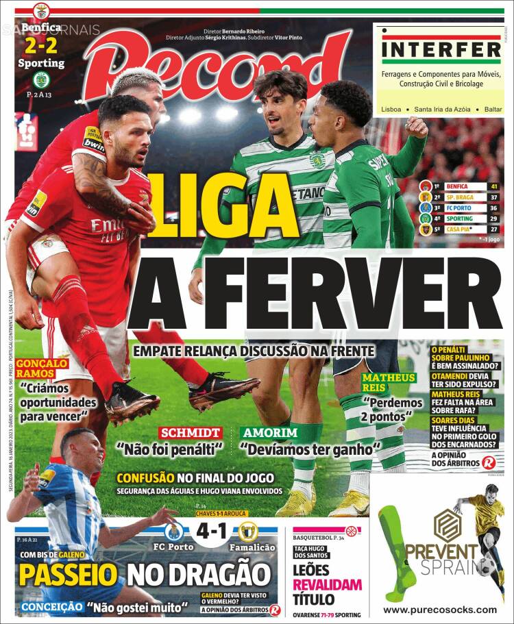 Portada de Record (Portugal)
