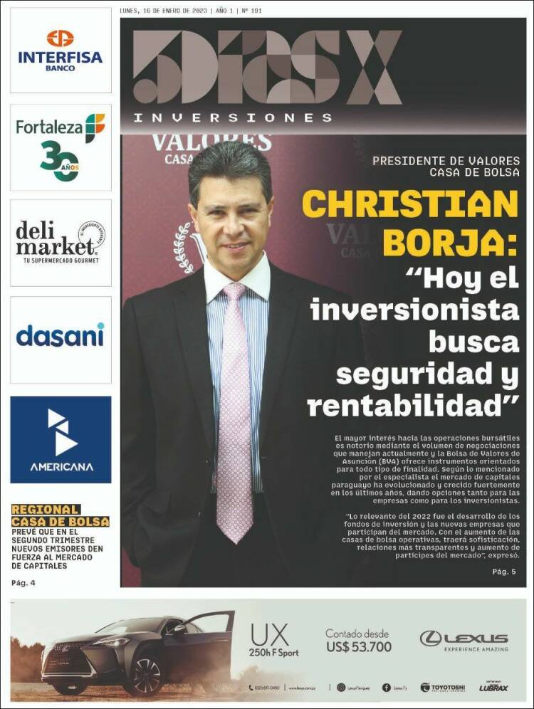 Portada de 5 Días (Paraguay)