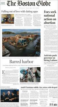 Portada de Boston Globe (USA)