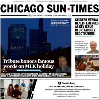 Portada de Chicago Sun-Times (USA)