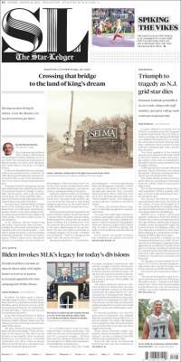 Portada de Star-Ledger (USA)