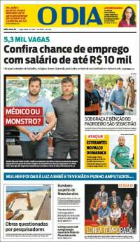 Portada de O Dia (Brasil)