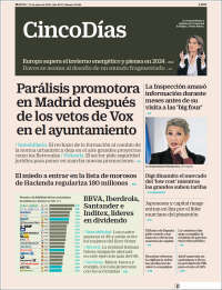 Portada de Cinco Días (Espa&ntilde;a)