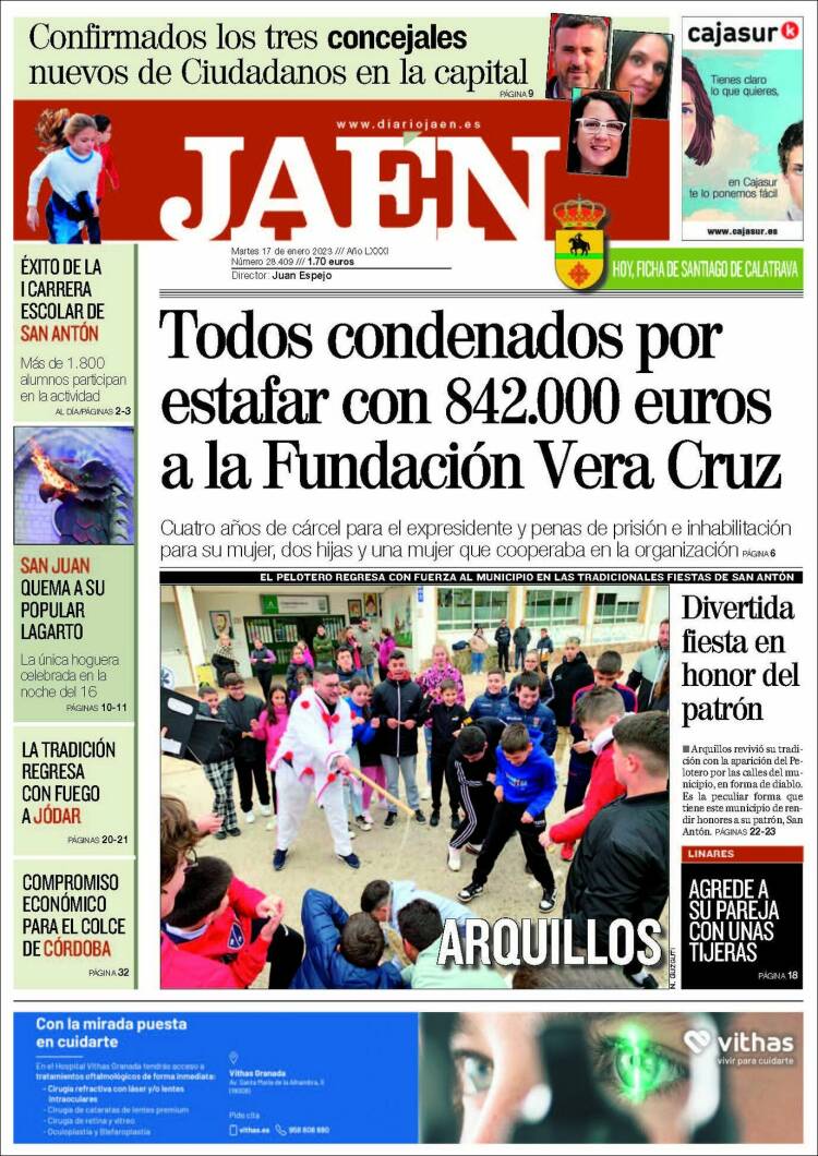 Portada de Diario Jaén (España)