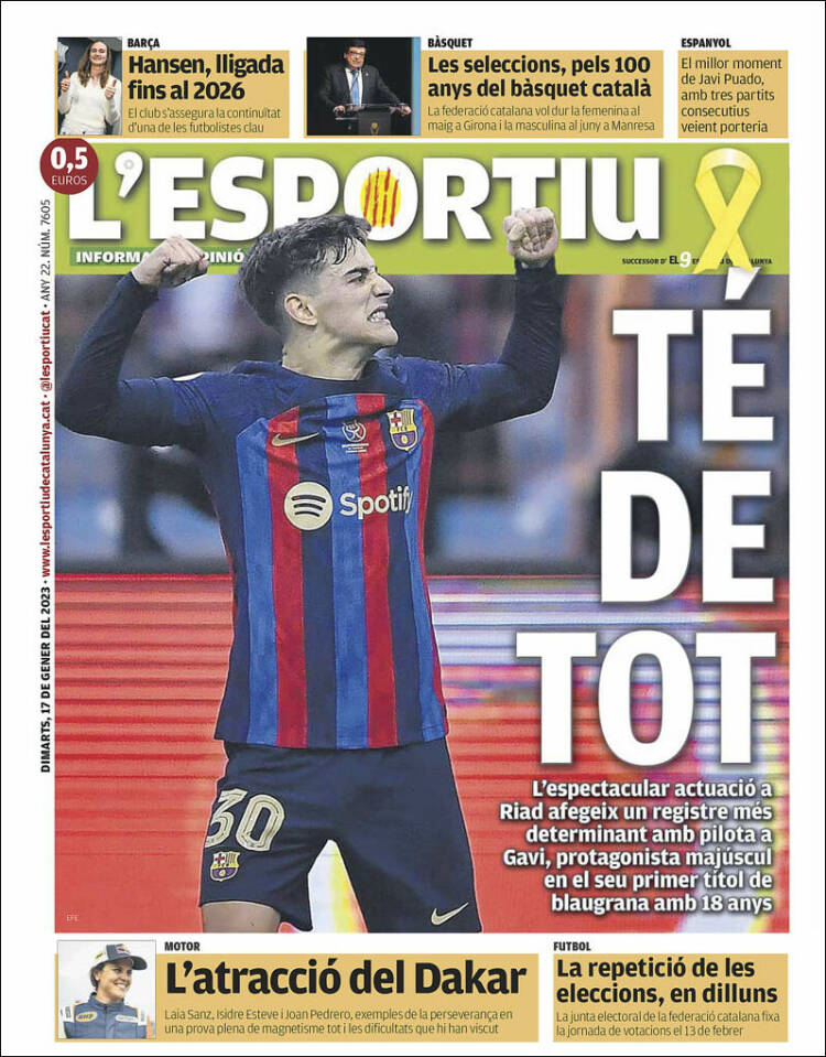 Portada de L'Esportiu (España)