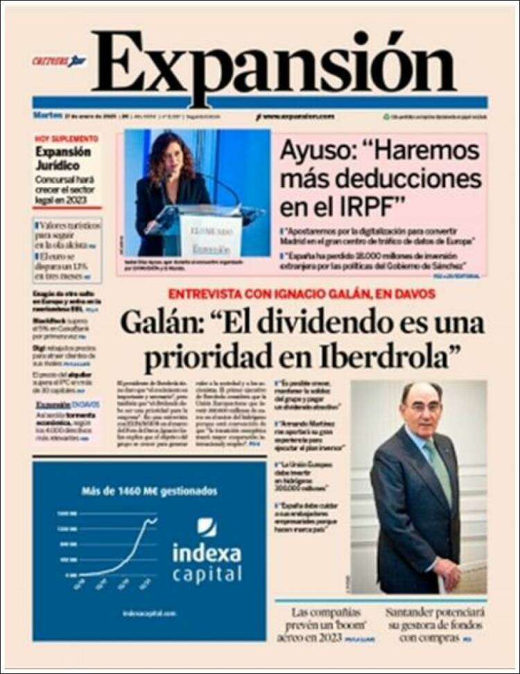 Portada de Expansión (Espa&ntilde;a)