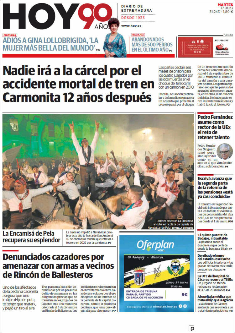 Portada de Hoy - Caceres (España)