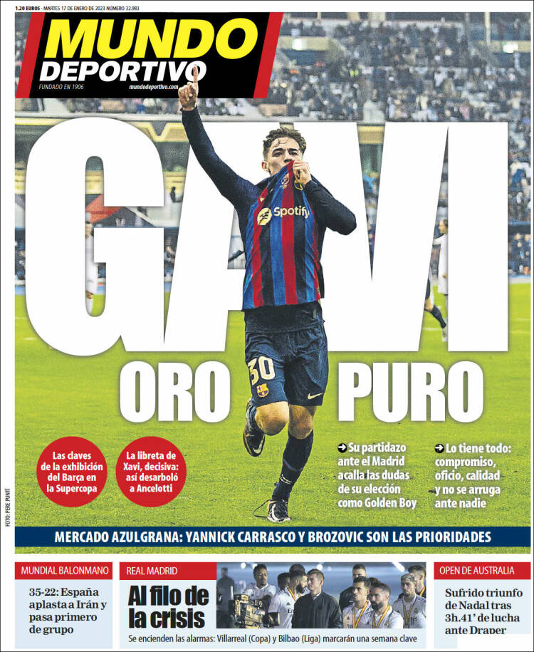 Portada de El Mundo Deportivo (España)