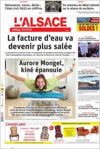 Portada de Journal L'Alsace (France)