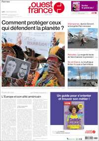 Portada de Ouest France (France)