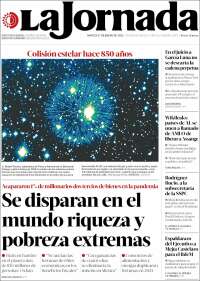 Portada de La Jornada (M&eacute;xico)