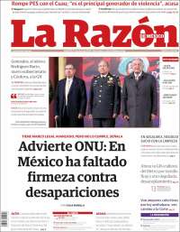 Portada de La Razón (M&eacute;xico)