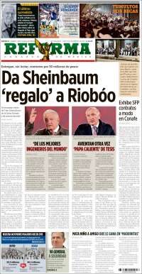 Portada de Reforma (M&eacute;xico)